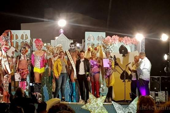 Drag Arush, reinona de las fiestas de Ayatima de Marzagán (Foto Francisco J. Santana)